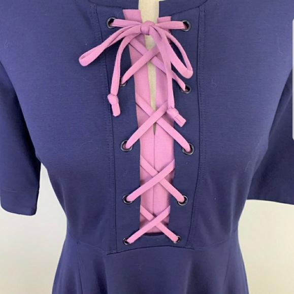 NWT Maeve Purple fit and flare Dress - Picture 3 of 7